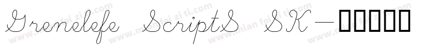 Grenelefe ScriptS SK字体转换